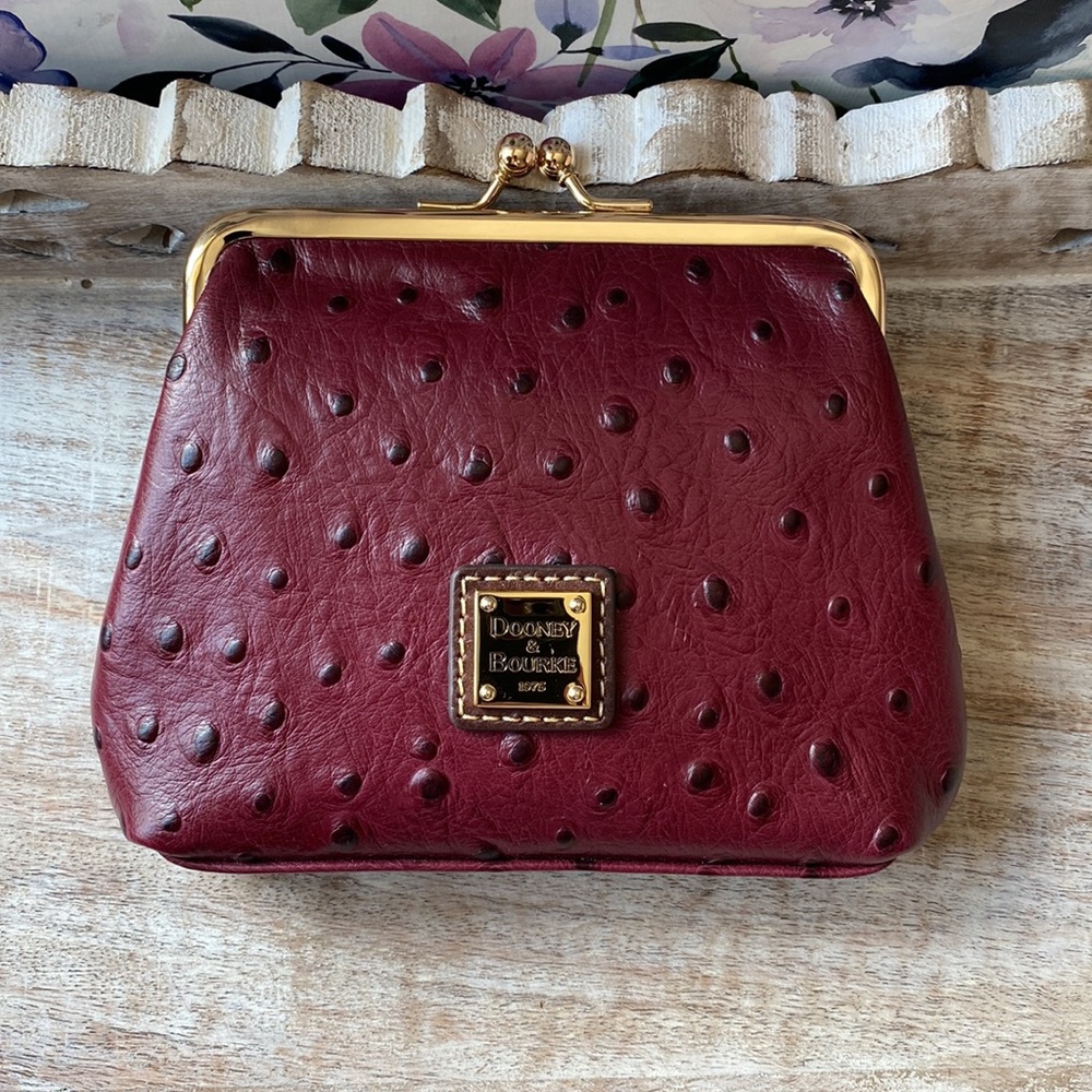 Dooney & Bourke Ostrich Large Framed Purse